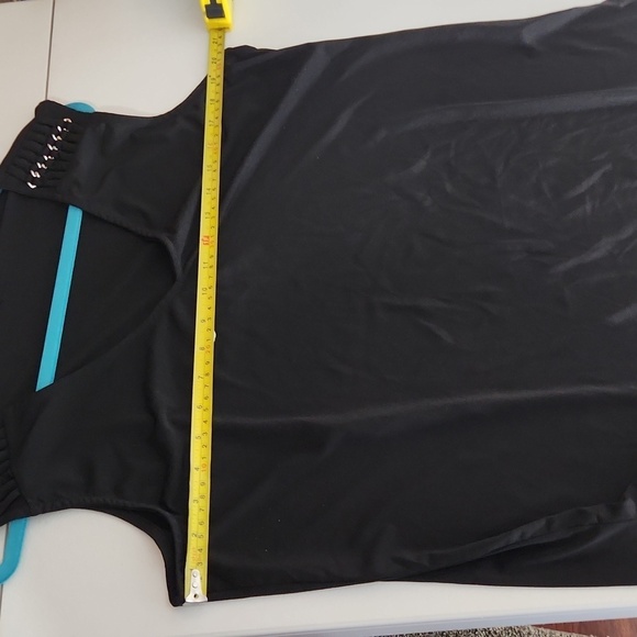 Mi Lieux Tank Top Womens Size M Chain Shoulder Sleeveless Shirt - Picture 8 of 8